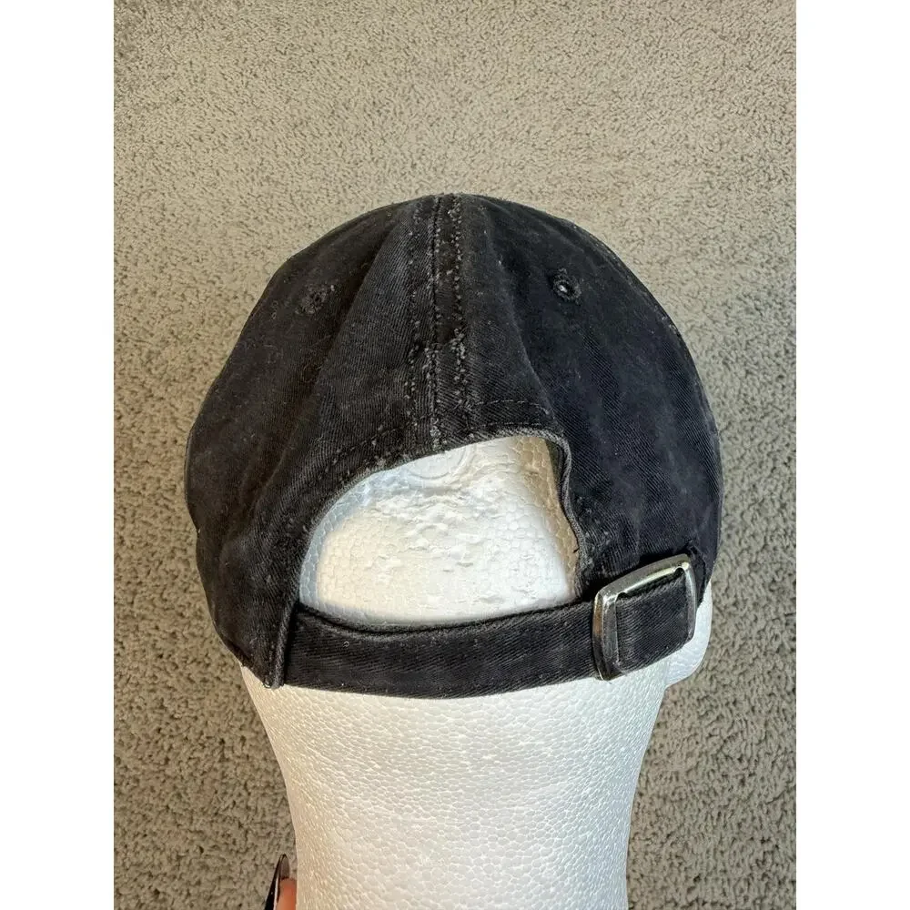 Urban Outfitters Hat Cap Strap Back Mens One Size Black UO-76 Twill Adjustable